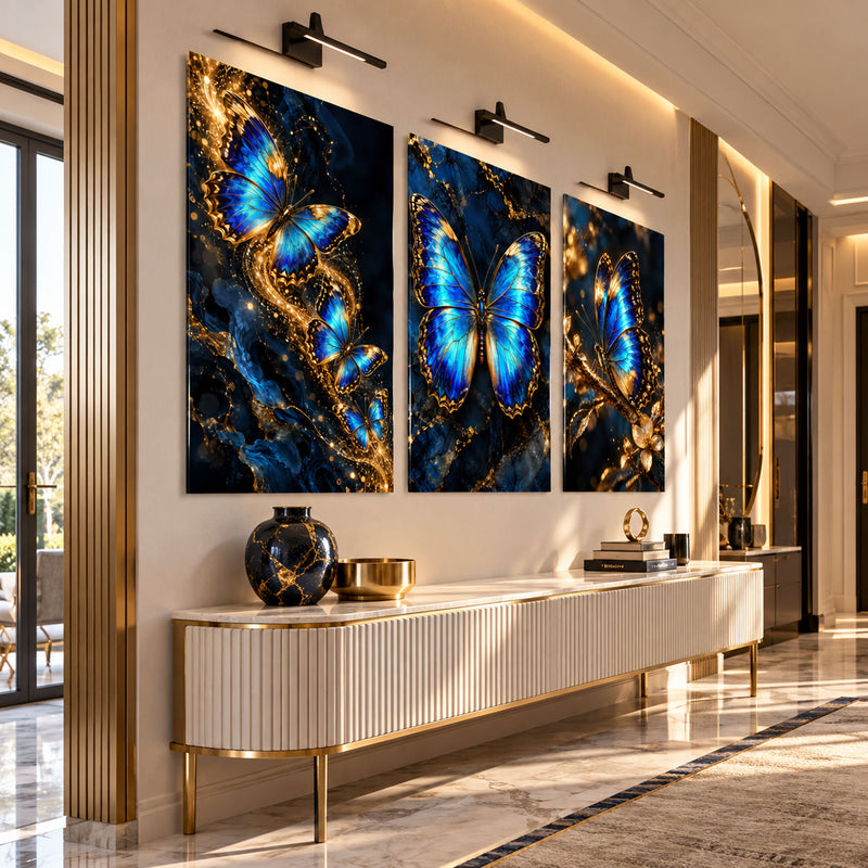 Blue Gold Butterfly lifestyle view