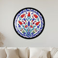 Ottoman Tulip Garden with black frame