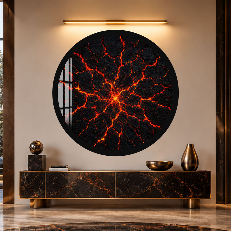 Molten Earth with black frame