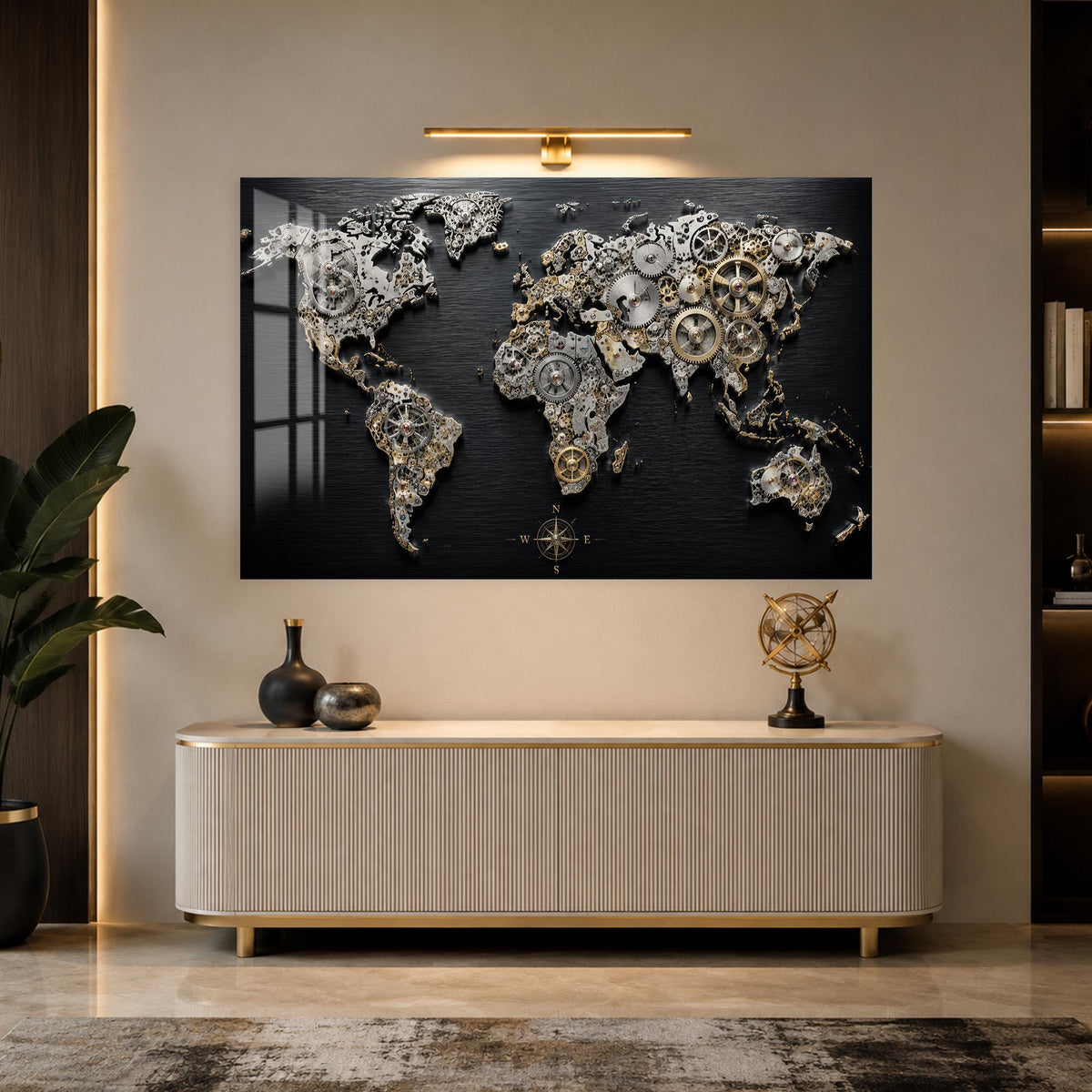 Clockwork World Map lifestyle view