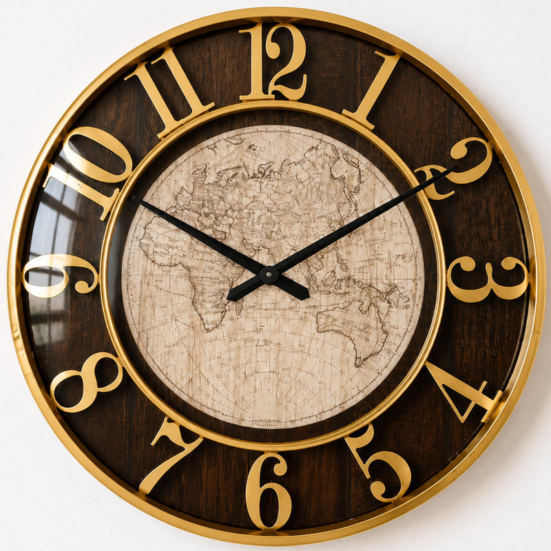 Vintage World Map lifestyle view