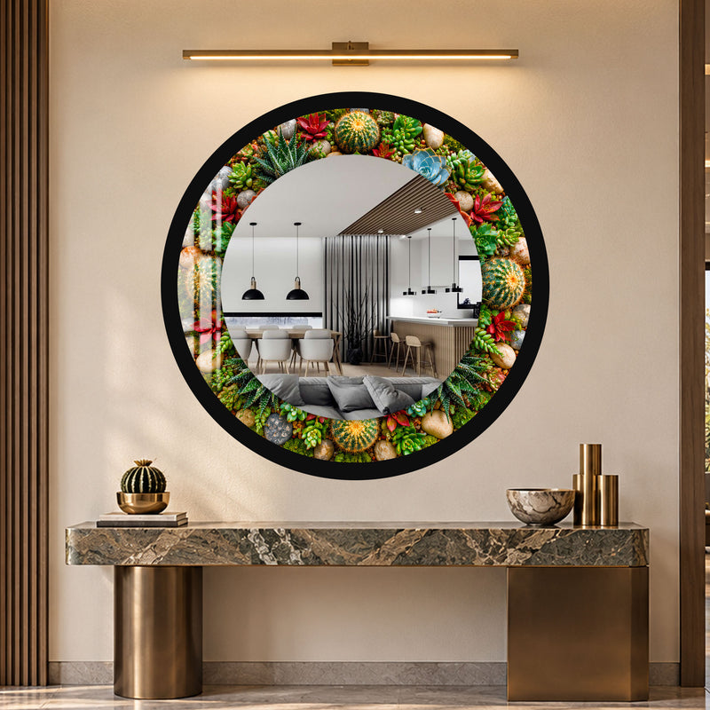 Succulent Garden with black frame