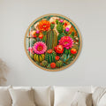 Desert Cactus Bloom with gold frame
