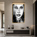 Ink Gaze with gold frame