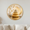 Golden Zen Balance with gold frame