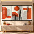 Orange Rhythm with black frame