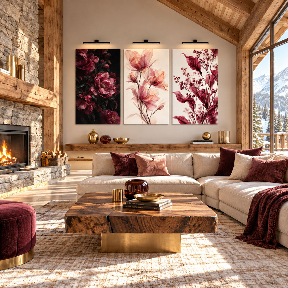 Burgundy Botanical II lifestyle view