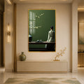 Quiet Tea Meditation with gold frame