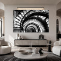 Artronauts Glass Print Spiral Staircase Depths Glass Wall Art