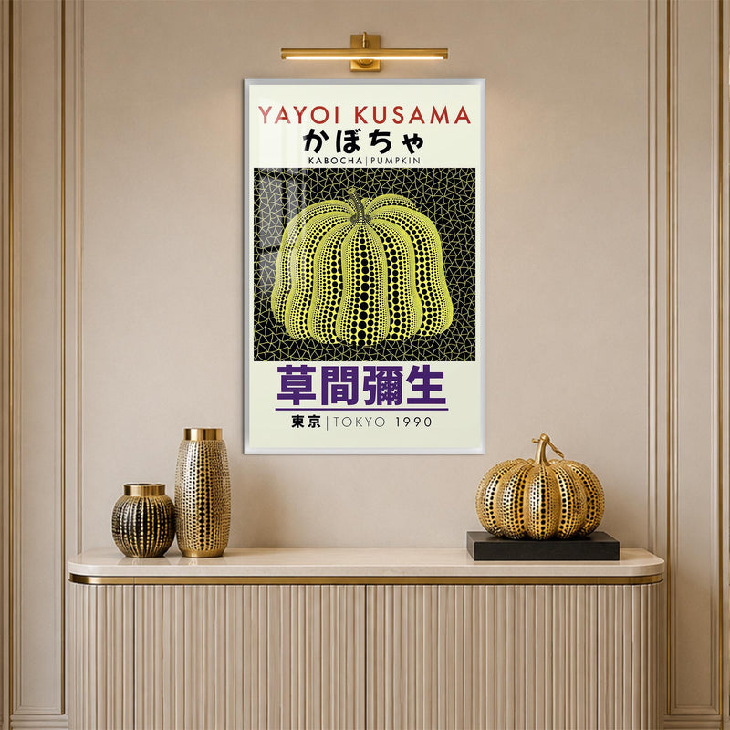 Dotted Kabocha Pumpkin with white frame