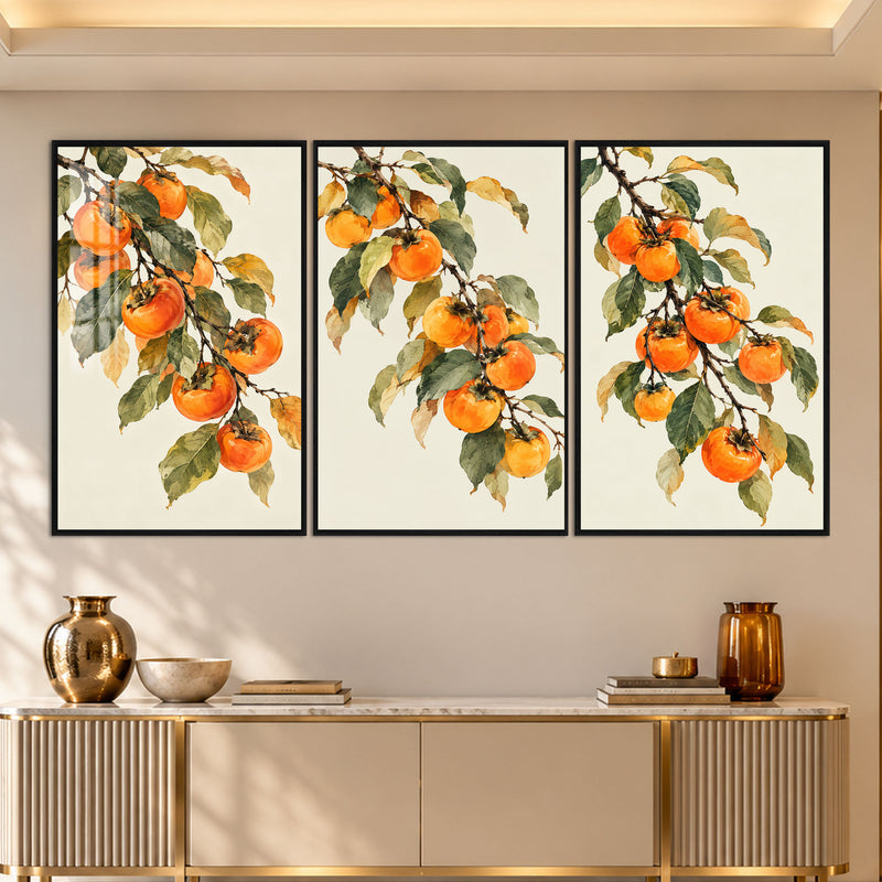 Persimmon Branch with black frame