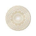 Golden Radial Mandala Line Art product shot on white background