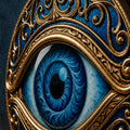 Ornate Gold Evil Eye lifestyle view