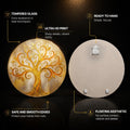 Golden Filigree Tree Of Life — tempered glass, ultra HD print, ready to hang