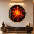 Molten Lava Burst with gold frame