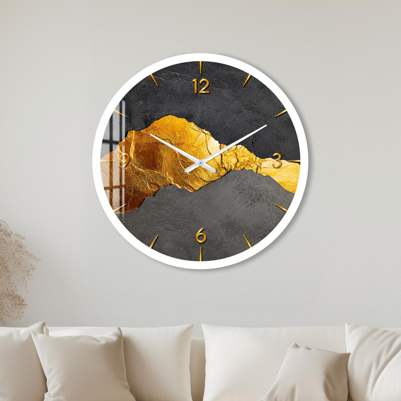 Gilded Stone with white frame