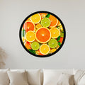 Vibrant Citrus Medley with black frame