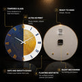 Gilded Midnight Rings — tempered glass, ultra HD print, ready to hang