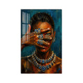 Artronauts Glass Print Sapphire Gaze Glass Wall Art