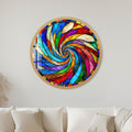 Prismatic Spiral with gold frame