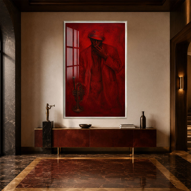 Crimson Jazz with silver frame