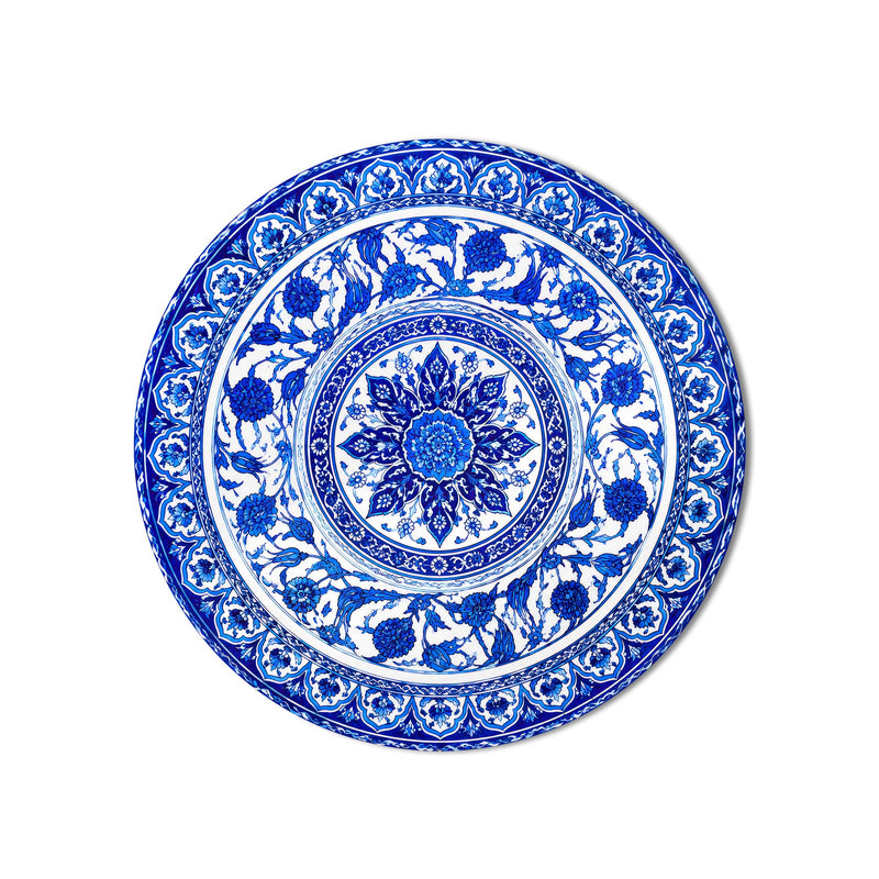 Sapphire Floral Medallion product shot on white background