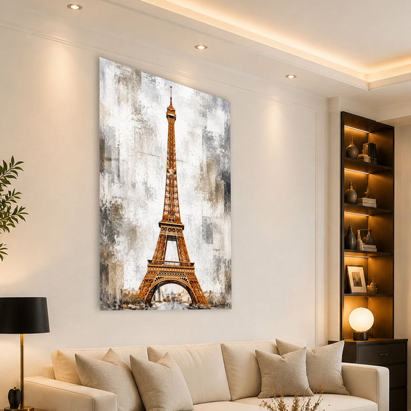 Golden Eiffel Tower angled lifestyle view