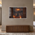 Eye Of The Inferno with white frame