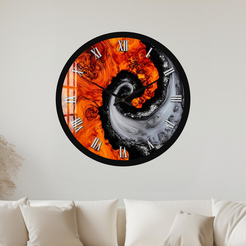 Molten Yin Yang with black frame