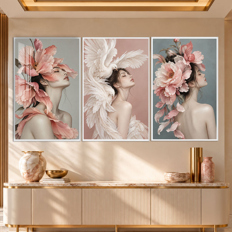 Blossom Muse with white frame