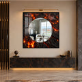 Molten Lava Glow with gold frame