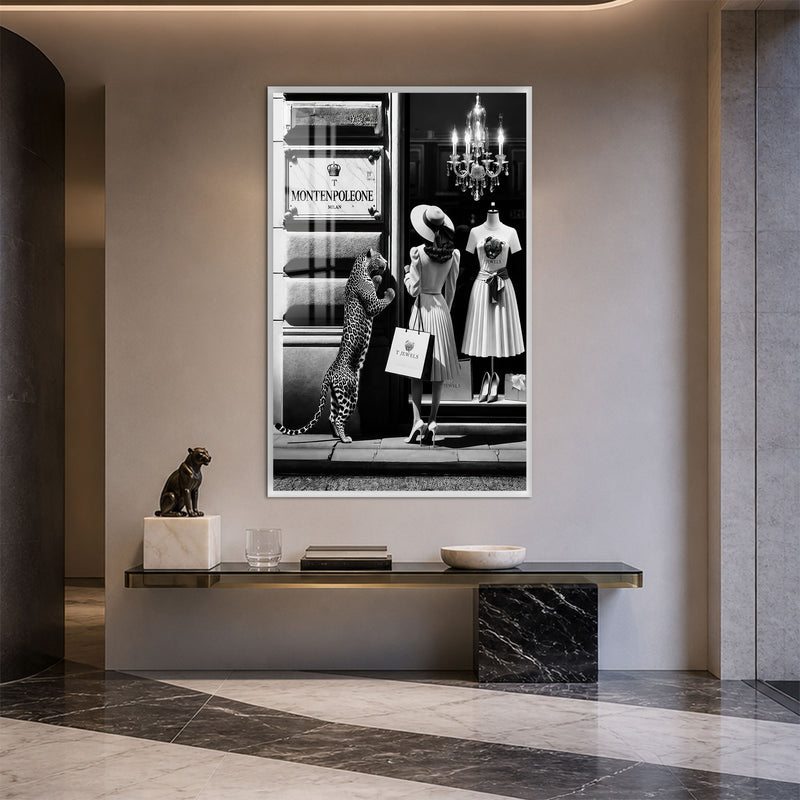 Milan Window Shopping with white frame