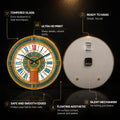 Ornate Roman Dial — tempered glass, ultra HD print, ready to hang