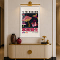 Polka Dot Mushrooms with white frame