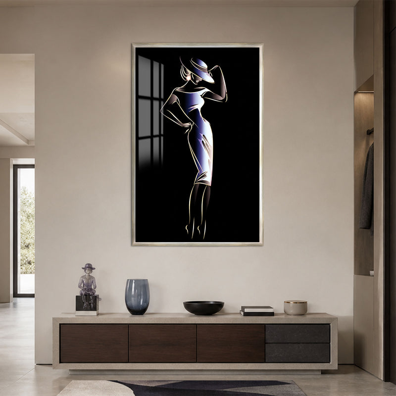 Midnight Muse with silver frame