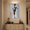Black Rose Fashionista with silver frame