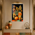 Golden Botanical Vessels with white frame