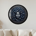 Midnight Medusa with gold frame