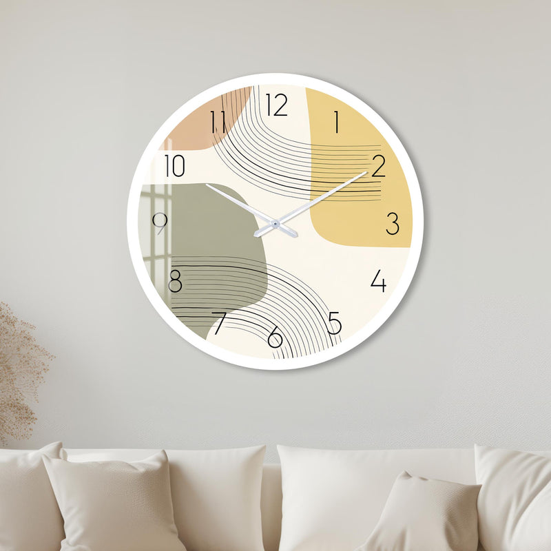 Modern Curved Lines with white frame