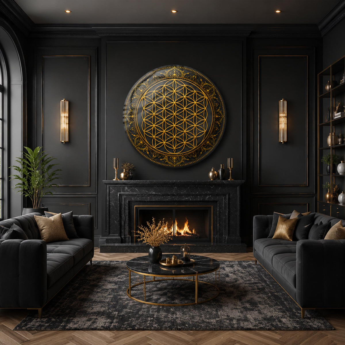 Golden Flower of Life lifestyle view