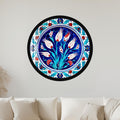 Ottoman Tulip Garden with black frame