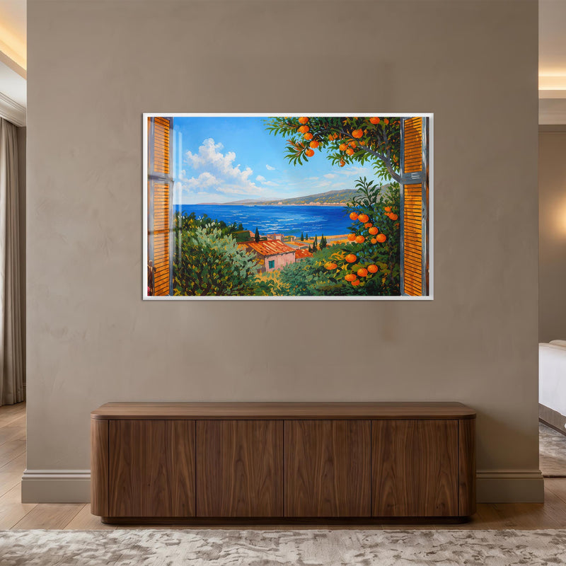 Citrus Coast Window with white frame