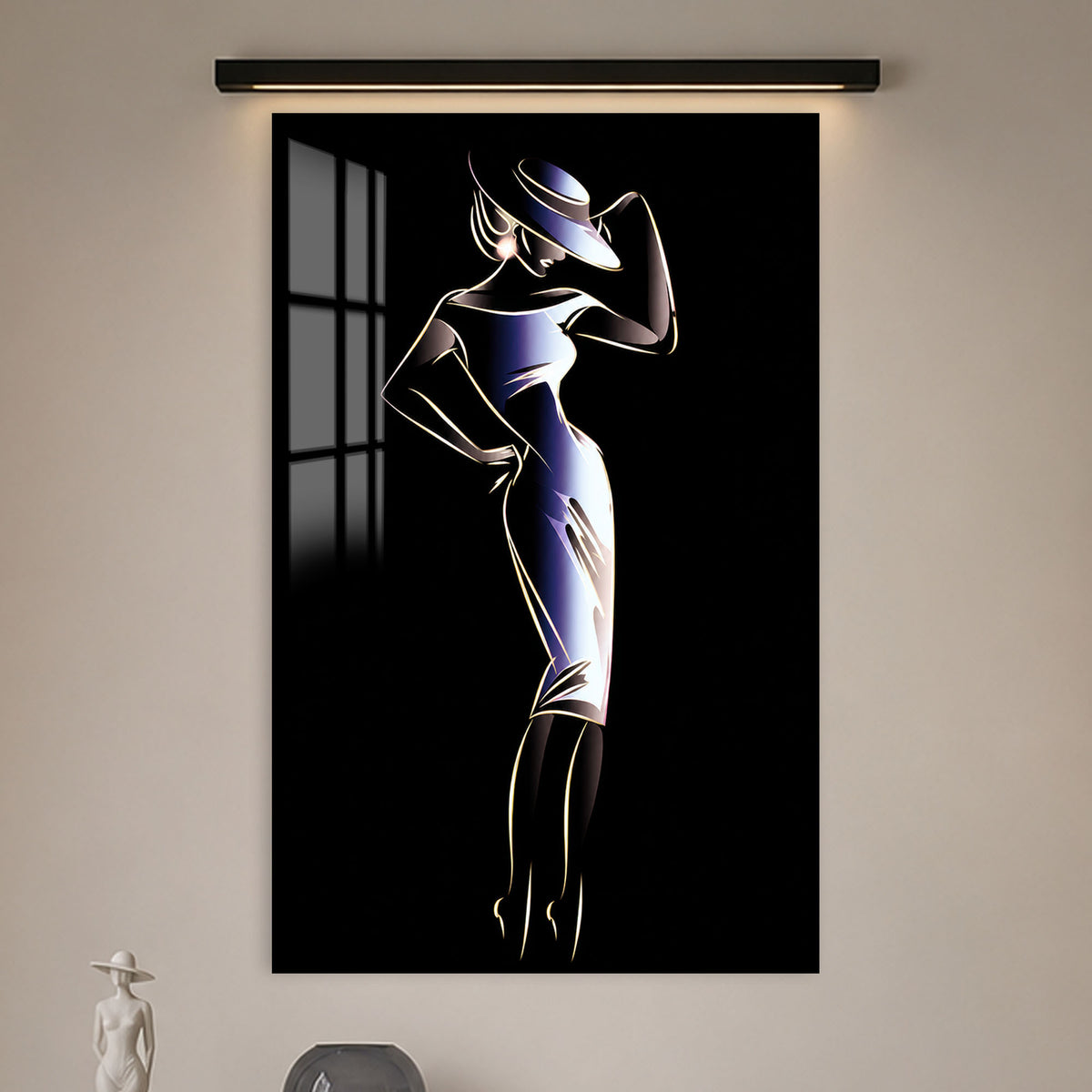 Midnight Muse in a modern room