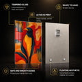 Tropical Songbird — tempered glass, ultra HD print, ready to hang