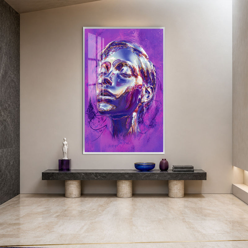 Violet Reverie with white frame