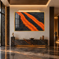 Molten Lava Flow with gold frame