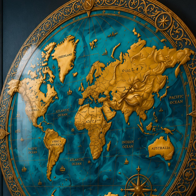Turquoise Explorer Map lifestyle view