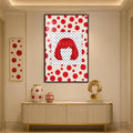 Crimson Bob Pop with walnut frame