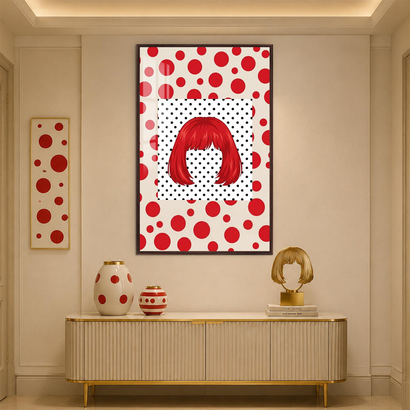 Crimson Bob Pop with walnut frame