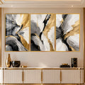 Golden Flow IV with gold frame